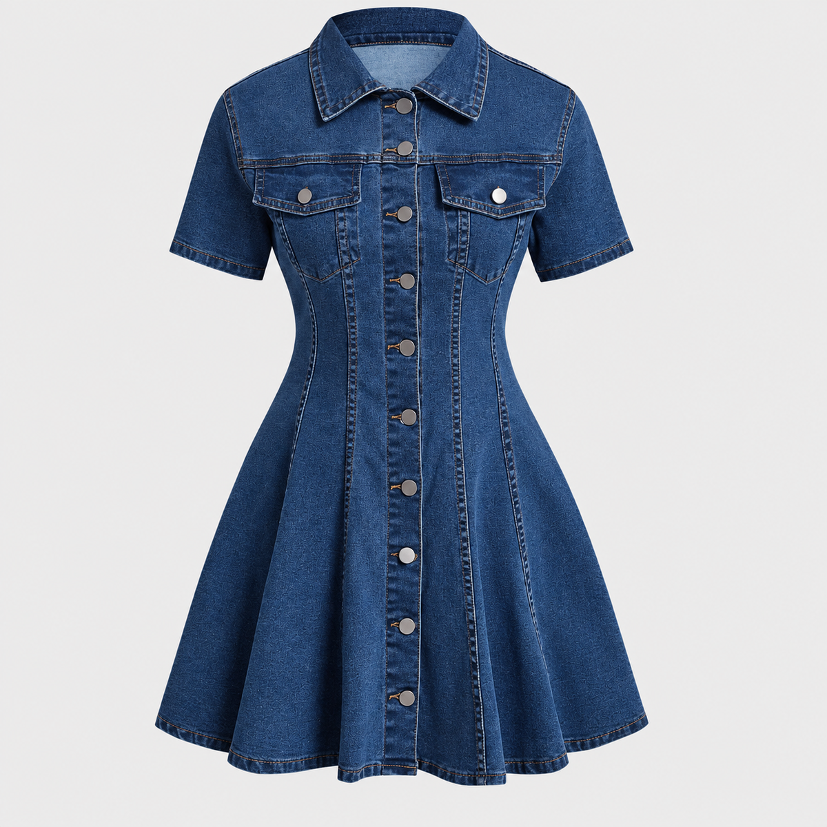 Robe Denim Boutonnée
